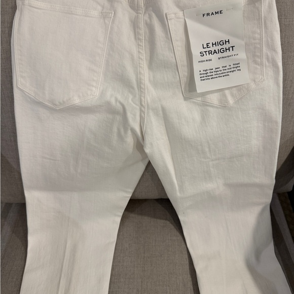 Frame Denim Le High Straight White Jeans - Picture 2 of 5